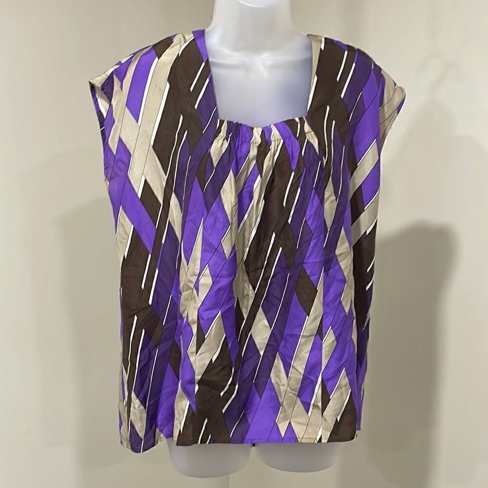 NWOT Michael Kors 100% silk blouse.  Size L large 12/14